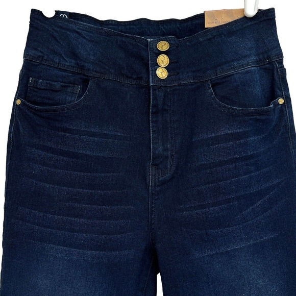 ROCK & REPUBLIC Women High Rise Skinny Ankle Stretch Blue Jeans Size 10 (29x26) - Picture 3 of 13